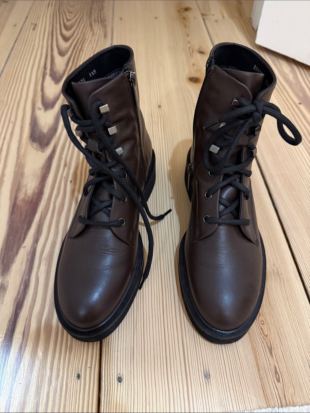 Aquatalia Brown Lace-Up Women's Boots